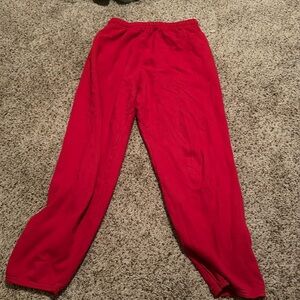 Men’s large red sweatpants